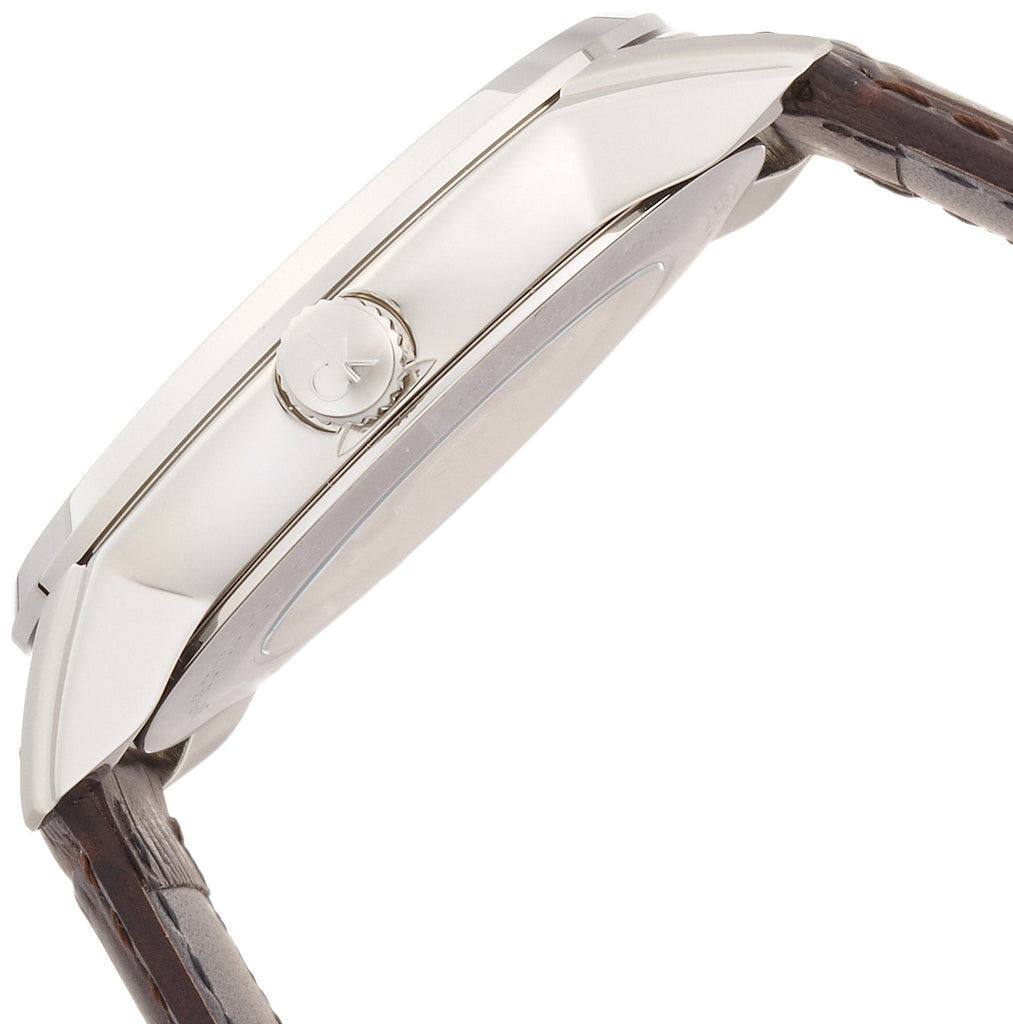 Calvin Klein Infinity Silver Dial Brown Leather Strap Watch for Men - K5S341G6 Buy Now By Calvin Klein