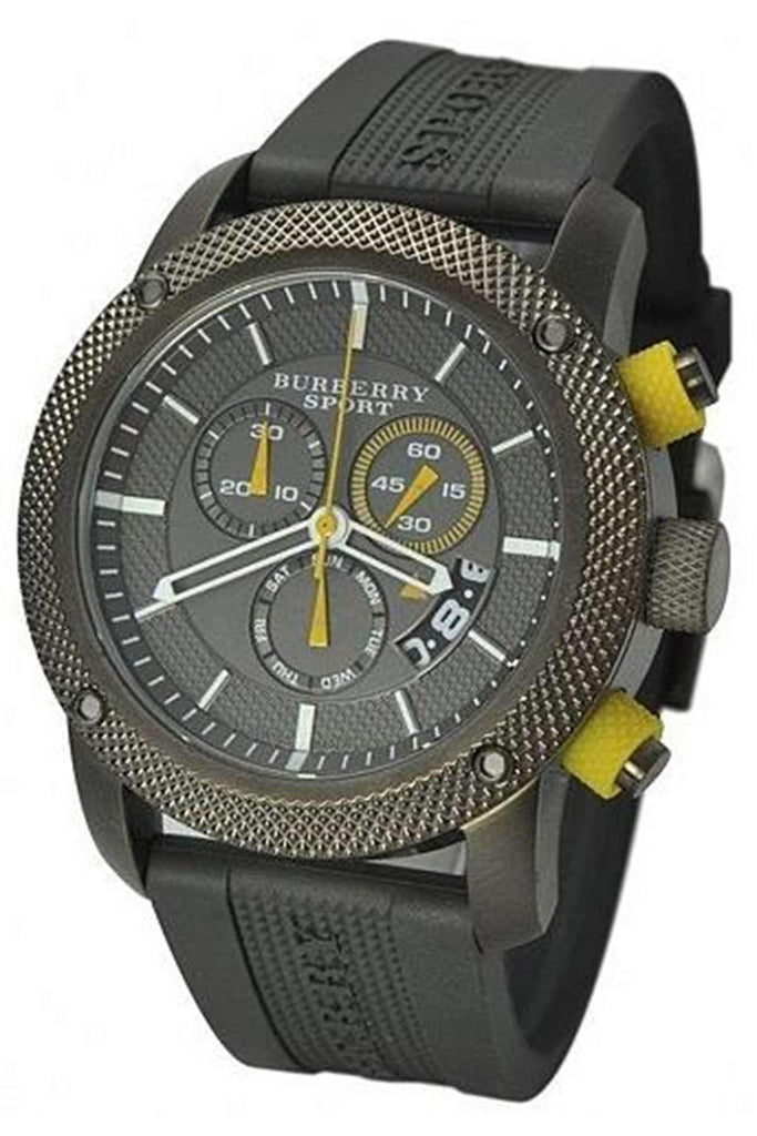 Burberry Sport Endurance Chronograph Grey Dial Grey Rubber Strap Watch for Men - BU7713 Buy Now By Burberry