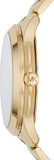 Michael Kors Runway Quartz Black Dial Gold Steel Strap Watch For Women - MK6682 Buy Now By Michael Kors
