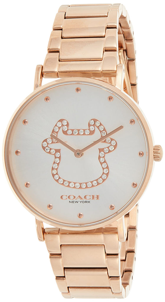 Coach Perry White Dial Rose Gold Steel Strap Watch for Women - 14503708 Buy Now By Coach