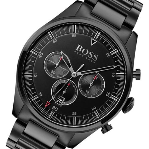 Hugo Boss Pioneer Black Dial Black Steel Strap Watch for Men - 1513714 Buy Now By Hugo Boss