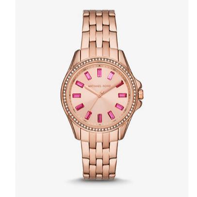 Michael Kors Mini Pilot Quartz Gold Dial Gold Steel Strap Watch For Women - MK7367 Buy Now By Michael Kors