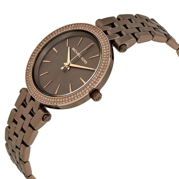 Michael Kors Darci Quartz Brown Dial Brown Steel Strap Watch For Women - MK3553 Buy Now By Michael Kors