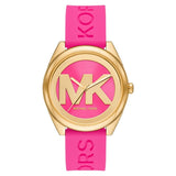 Michael Kors Janelle Quartz Pink Dial Pink Rubber Strap Watch For Women - MK7349 Buy Now By Michael Kors