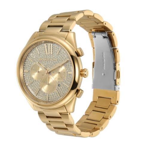 Michael Kors Janelle Chronograph Gold Dial Gold Steel Strap Watch For Men - MK8995 Buy Now By Michael Kors