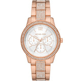 Michael Kors Tibby Chronograph White Dial Rose Gold Steel Strap Watch For Men - MK7293 Buy Now By Michael Kors