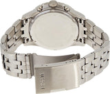 Fossil FB-01 Chronograph Black Dial Silver Steel Strap Watch for Men - FS5827 Buy Now By Fossil
