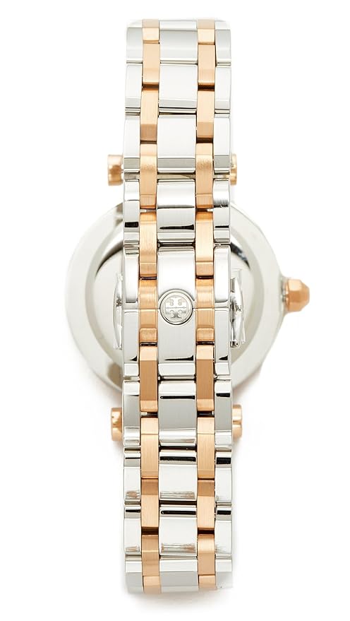 Tory Burch Classic T White Dial Two Tone Steel Strap Watch for Women - TBW9013 Buy Now By Tory Burch