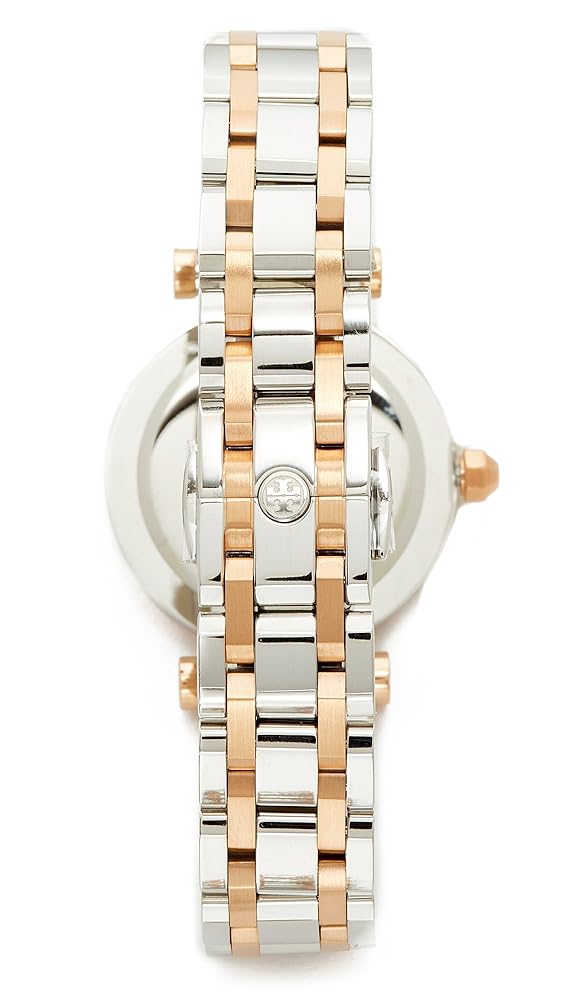 Tory Burch Classic T White Dial Two Tone Steel Strap Watch for Women - TBW9011 Buy Now By Tory Burch
