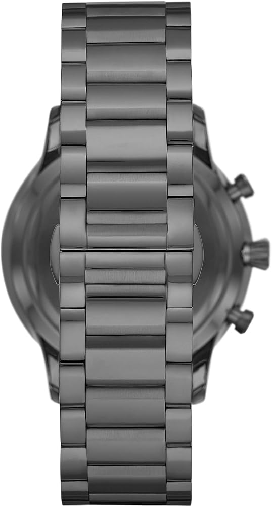 Emporio Armani Giovanni Chronograph Blue Dial Grey Steel Strap Watch For Men - AR11348 Buy Now By Emporio Armani