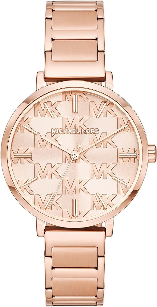 Michael Kors Addyson Quartz Rose Gold Dial Rose Gold Steel Strap Watch for Women - MK4713 Buy Now By Michael Kors