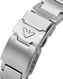 Emporio Armani Diver Quartz Blue Dial Silver Steel Strap Watch For Men - AR11339 Buy Now By Emporio Armani