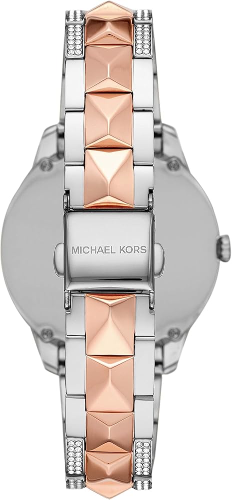 Michael Kors Runway Mercer Crystals Silver Dial Two Tone Steel Strap Watch For Women - MK6716 Buy Now By Michael Kors