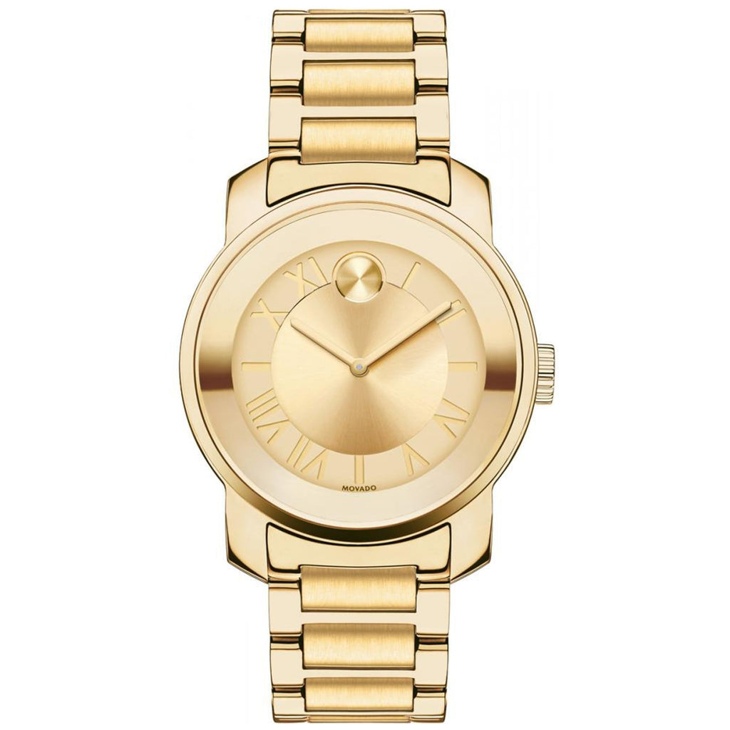 Movado Bold Gold Dial Gold Steel Strap Watch for Women - 3600323 Buy Now By Movado