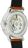 Fossil Boyfriend Automatic Skeleton Silver Dial Brown Leather Strap Watch for Women - ME3109 Buy Now By Fossil