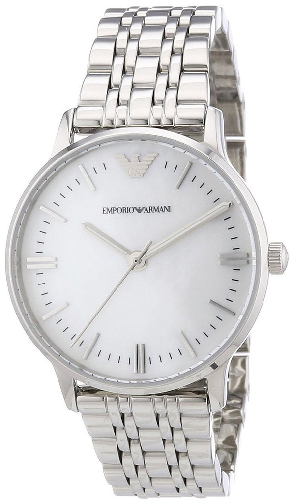 Emporio Armani Classic Quartz Mother of Pearl Dial Silver Steel Strap Watch For Women - AR1602 Buy Now By Emporio Armani