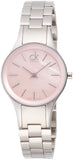 Calvin Klein Simplicity Pink Dial Silver Steel Strap Watch for Women - K432314E Buy Now By Calvin Klein