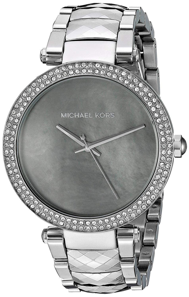 Michael Kors Parker Mother of Pearl Silver Steel Strap Watch for Women - MK6424 Buy Now By Michael Kors