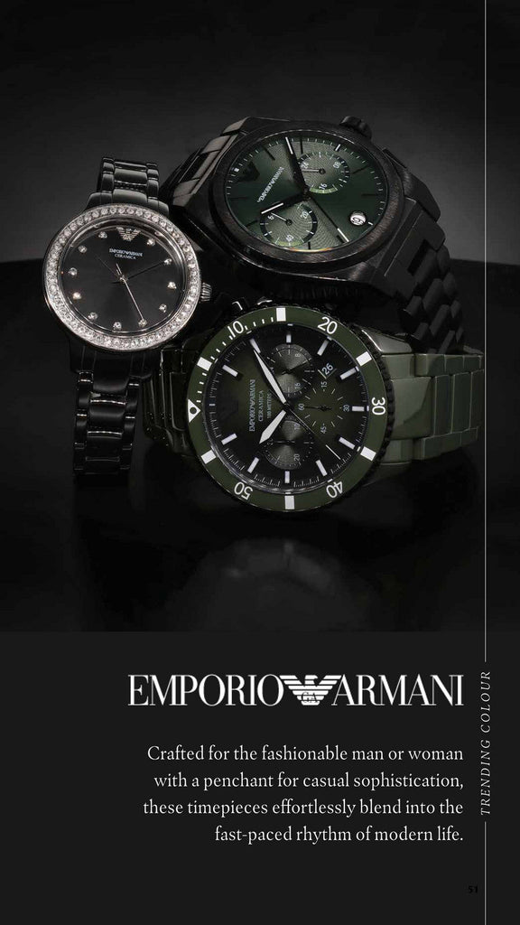Emporio Armani Mario Chronograph Black Dial Black Steel Strap Watch For Men - AR11242 Buy Now By Emporio Armani