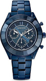 Swarovski Octea Lux Sport Chronograph Blue Dial Blue Steel Strap Watch for Women - 5610475 Buy Now By Swarovski