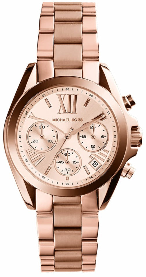 Michael Kors Runway Chronograph Rose Gold Dial Rose Gold Steel Strap Watch For Women - MK5778 Buy Now By Michael Kors