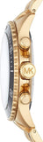 Michael Kors Bayville Chronograph Black Dial Gold Steel Strap Watch For Men - MK8726 Buy Now By Michael Kors