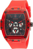 Guess Phoenix Multifunction Black Dial Red Rubber Strap Watch for Men - GW0203G5 Buy Now By Guess