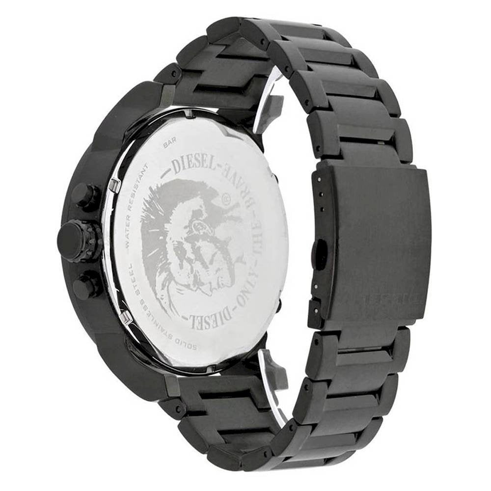 Diesel Big Daddy Chronograph Black Dial Black Steel Strap Watch For Men - DZ7312 Buy Now By Diesel