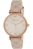 Emporio Armani Kappa Quartz Rose Gold Dial Pink Leather Strap Watch For Women - AR11010 Buy Now By Emporio Armani