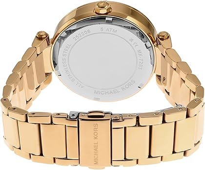 Michael Kors Parker Analog Crystals Gold Dial Gold Steel Strap Watch For Women - MK7283 Buy Now By Michael Kors
