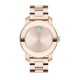 Movado Bold Rose Gold Dial Rose Gold Steel Strap Watch for Women - 3600086 Buy Now By Movado