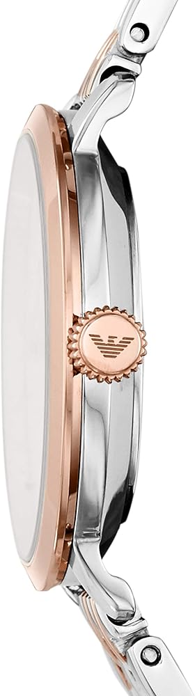 Emporio Armani Modern Slim Analog Mother of Pearl Dial Two Tone Steel Strap Watch For Women - AR11157 Buy Now By Emporio Armani