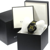Gucci G Timeless Ghost Black Dial Black Leather Strap Watch For Men - YA1264019 Buy Now By Gucci