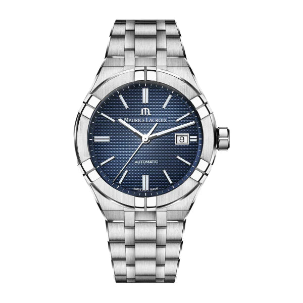 Maurice Lacroix Aikon Automatic Blue Dial Silver Steel Strap Watch For Men - AI6008-SS002-430-1 Buy Now By Maurice Lacroix
