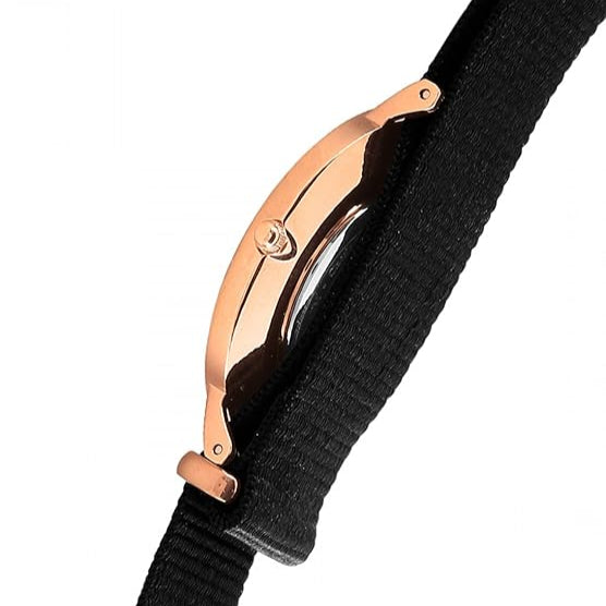 Daniel Wellington Dapper Cornwall White Dial Black Nylon Strap Watch For Men - DW00100261 Buy Now By Daniel Wellington