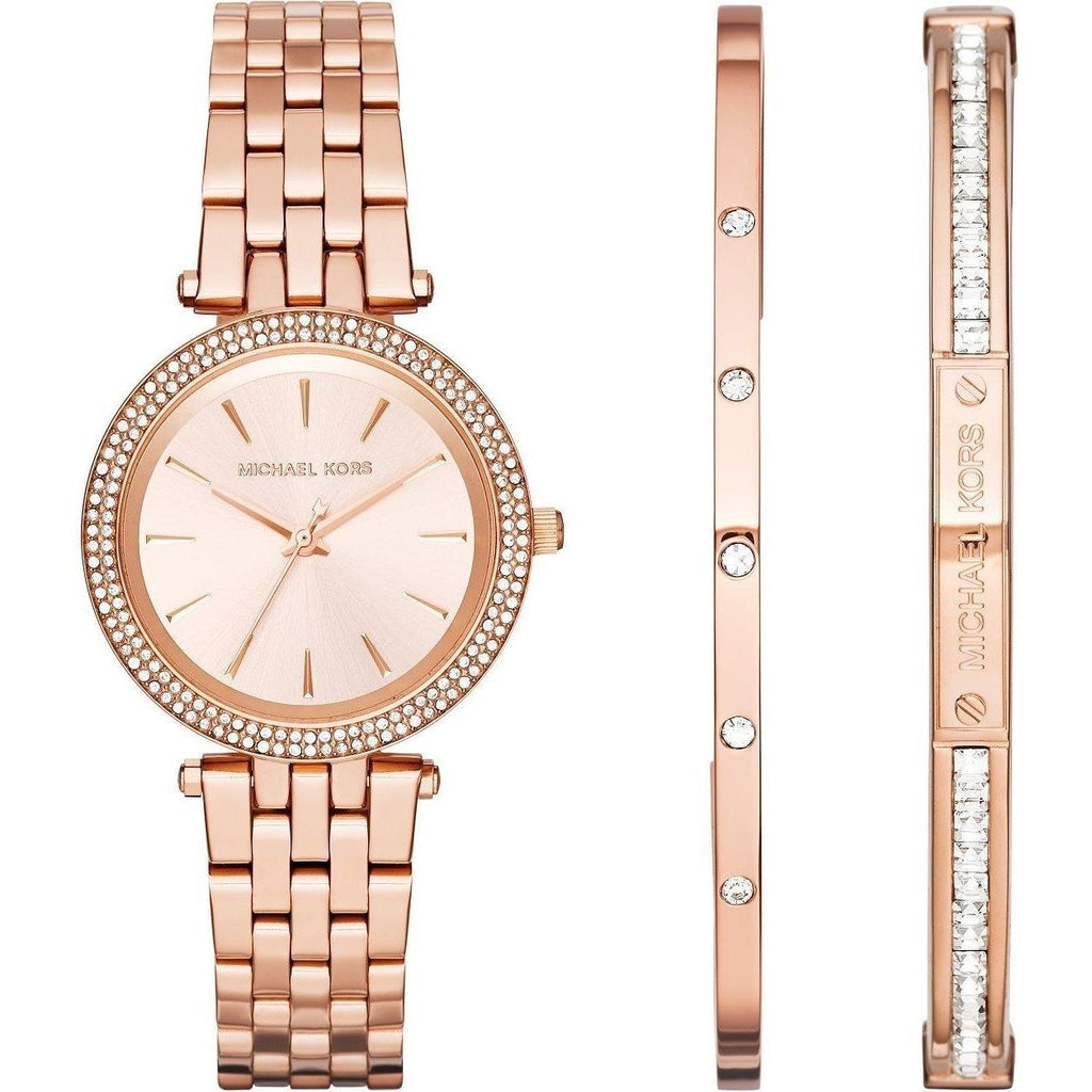 Michael Kors Darci Rose Gold Dial Rose Gold Steel Strap Watch for Women - MK3431 Buy Now By Michael Kors