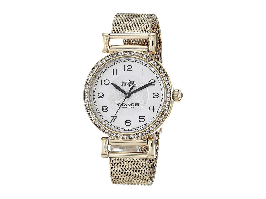 Coach Madison White Dial Gold Mesh Bracelet Watch for Women - 14502652 Buy Now By Coach