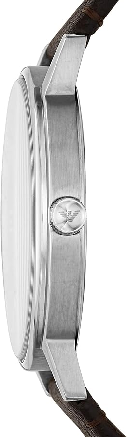 Emporio Armani Kappa Quartz Black Dial Brown Leather Strap Watch For Men - AR11153 Buy Now By Emporio Armani