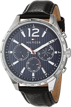 Tommy Hilfiger Gavin Blue Dial Blue Leather Strap Watch for Men - 1791468 Buy Now By Tommy Hilfiger