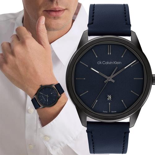 Calvin Klein Tone Blue Dial Blue NATO Strap Watch for Men - K7K514VN Buy Now By Calvin Klein