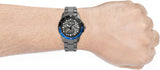 Fossil FB-01 Automatic Skeleton Black Dial Grey Steel Strap Watch for Men - ME3201 Buy Now By Fossil
