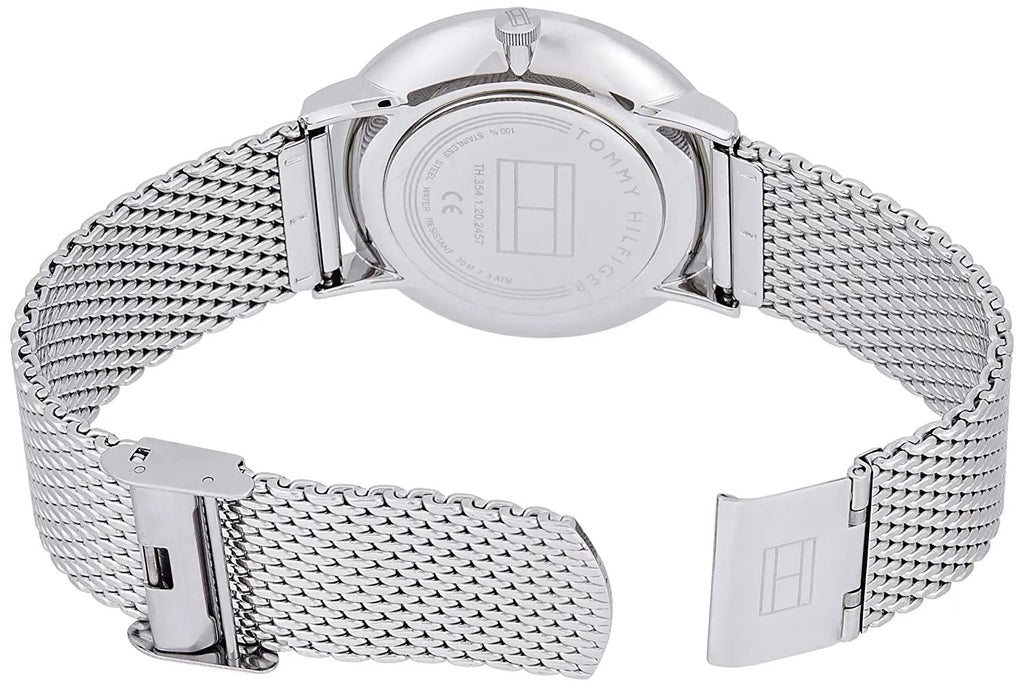 Tommy Hilfiger Brooklyn Quartz Blue Dial Silver Mesh Bracelet Watch for Men - 1791505 Buy Now By Tommy Hilfiger