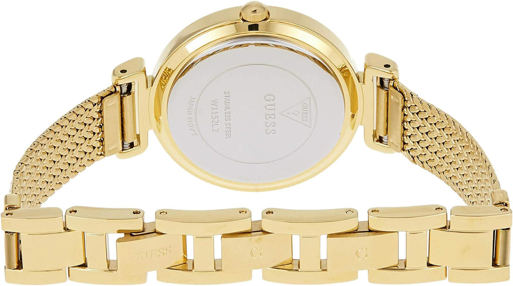 Guess Quartz White Dial Gold Steel Strap Watch For Women - W1152L2 Buy Now By Guess