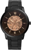 Fossil Neutra Automatic Skeleton Black Dial Black Steel Strap Watch for Men - ME3183 Buy Now By Fossil