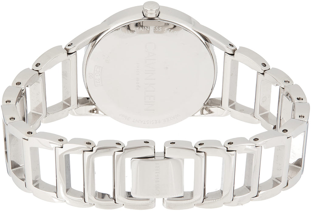 Calvin Klein Stately White Dial Silver Steel Strap Watch for Women - K3G23126 Buy Now By Calvin Klein