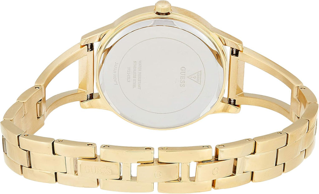 Guess Lola Quartz Gold Dial Gold Steel Strap Watch For Women - W1145L3 Buy Now By Guess