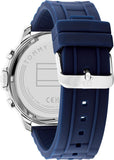 Tommy Hilfiger Luca Chronograph Blue Dial Blue Silicone Strap Watch For Men - 1710489 Buy Now By Tommy Hilfiger