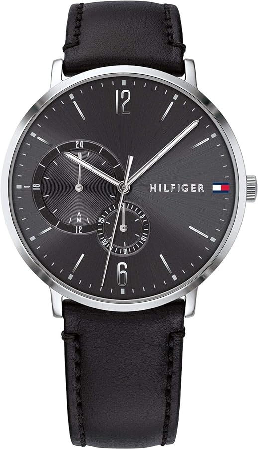 Tommy Hilfiger Brooklyn Black Dial Black Leather Strap Watch for Men - 1791509 Buy Now By Tommy Hilfiger