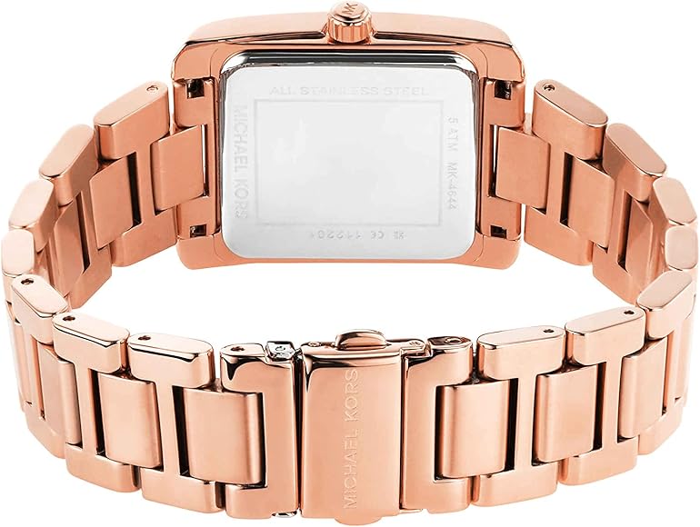 Michael Kors Emery Three-Hand Crystals Silver Dial Rose Gold Steel Strap Watch for Women - MK4644 Buy Now By Michael Kors