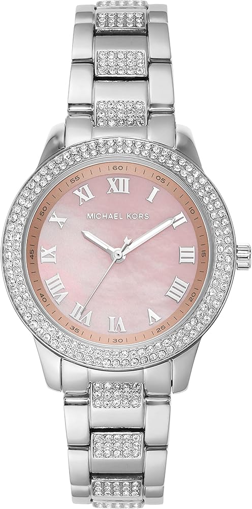 Michael Kors Tibby Multifunction Crystals Pink Dial Silver Steel Strap Watch for Women - MK4686 Buy Now By Michael Kors